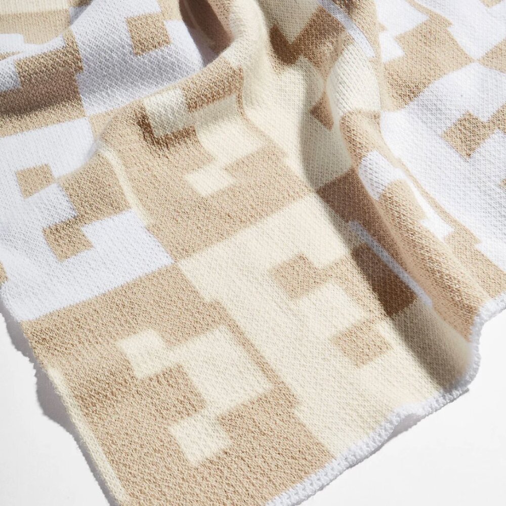 BaubleBar On Repeat Custom Throw Blanket, Letter "M"